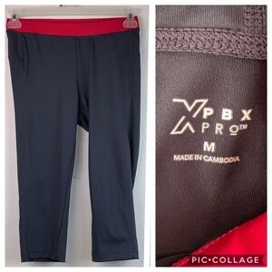XPBX Pro capri yoga running workout leggings EUC